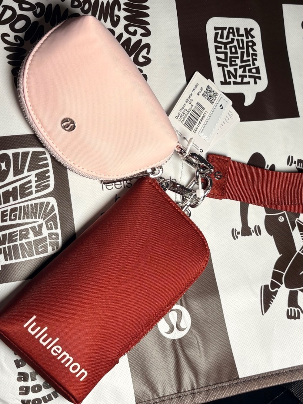 Lululemon Dual Pouch Wristlet Wallet